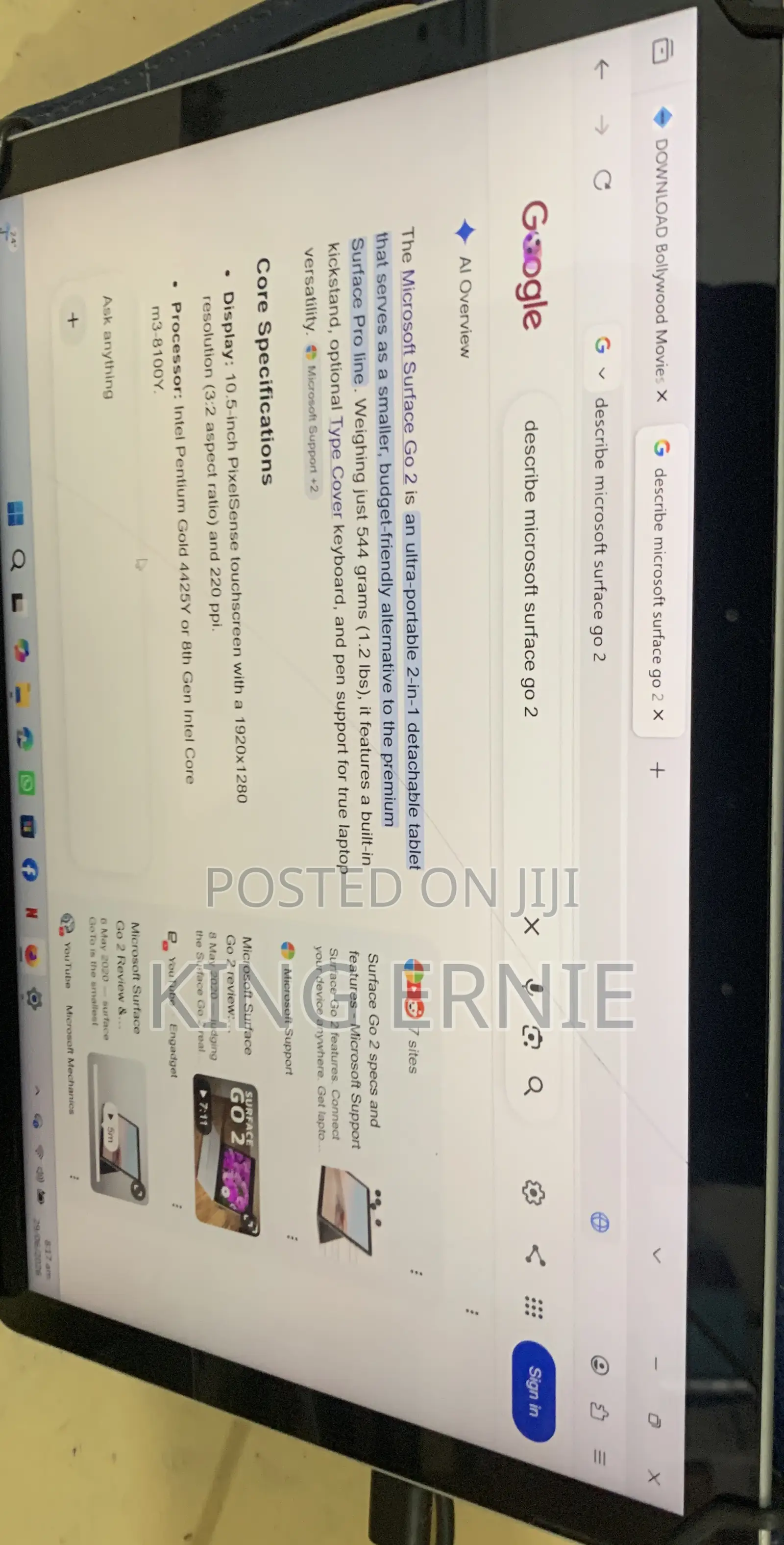 Laptop Microsoft Surface 2 4GB Intel Pentium SSHD+SSD 256GB