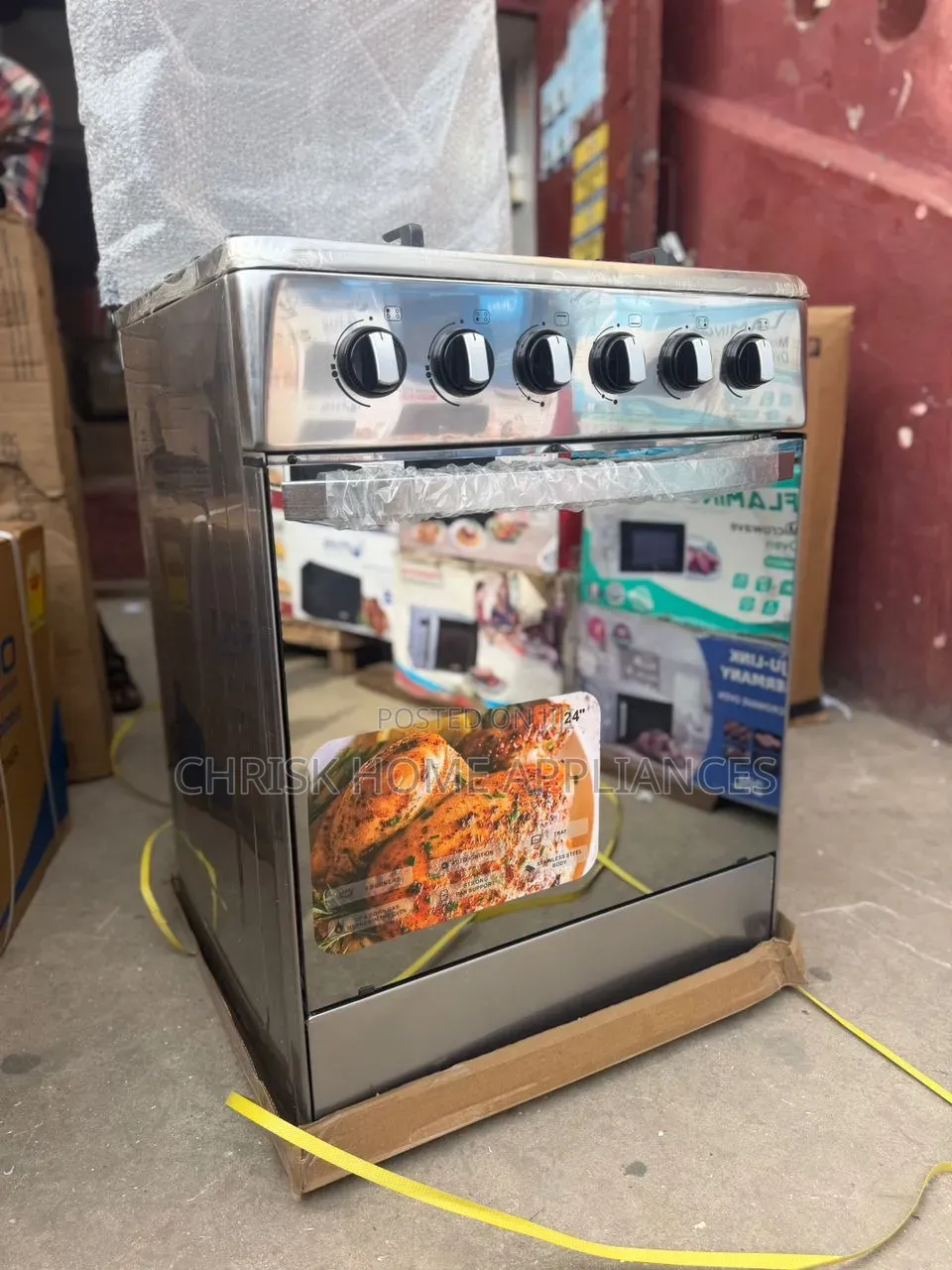 Rainbow 60×60 All Gas Cooker With Oven Grill – Auto Ignition | New