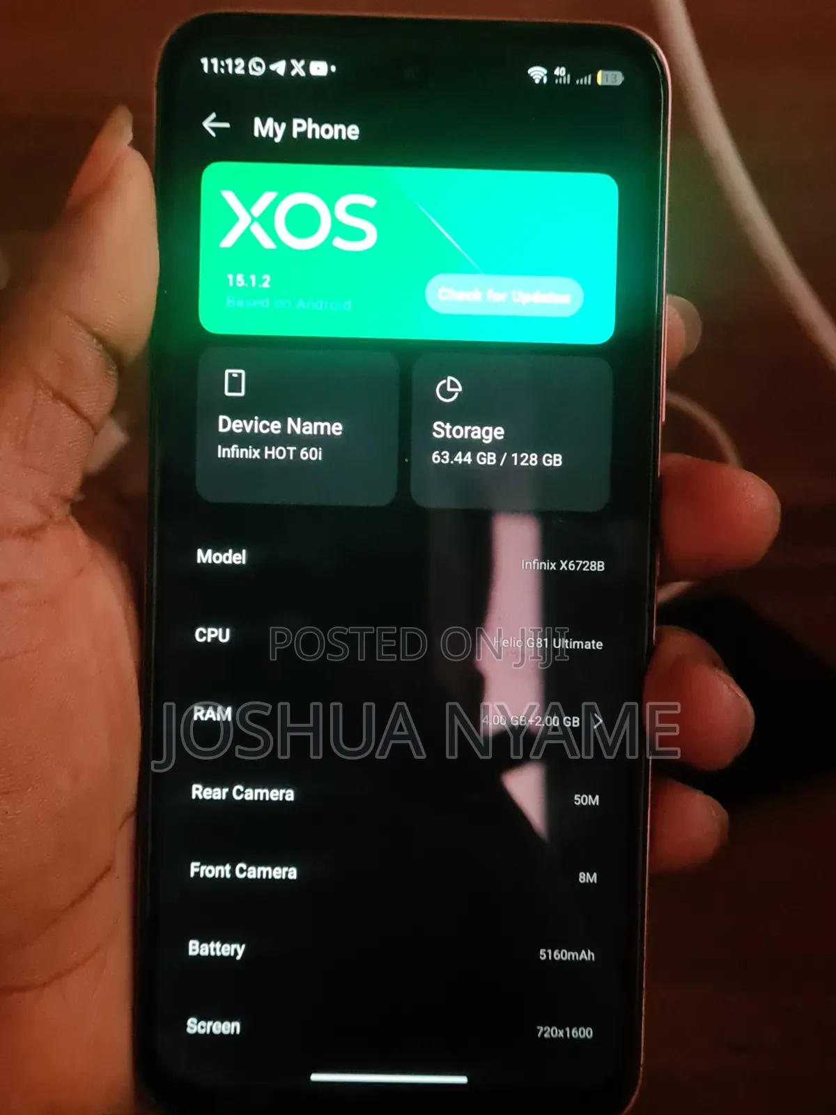 Infinix Hot 60i 128 GB Pink