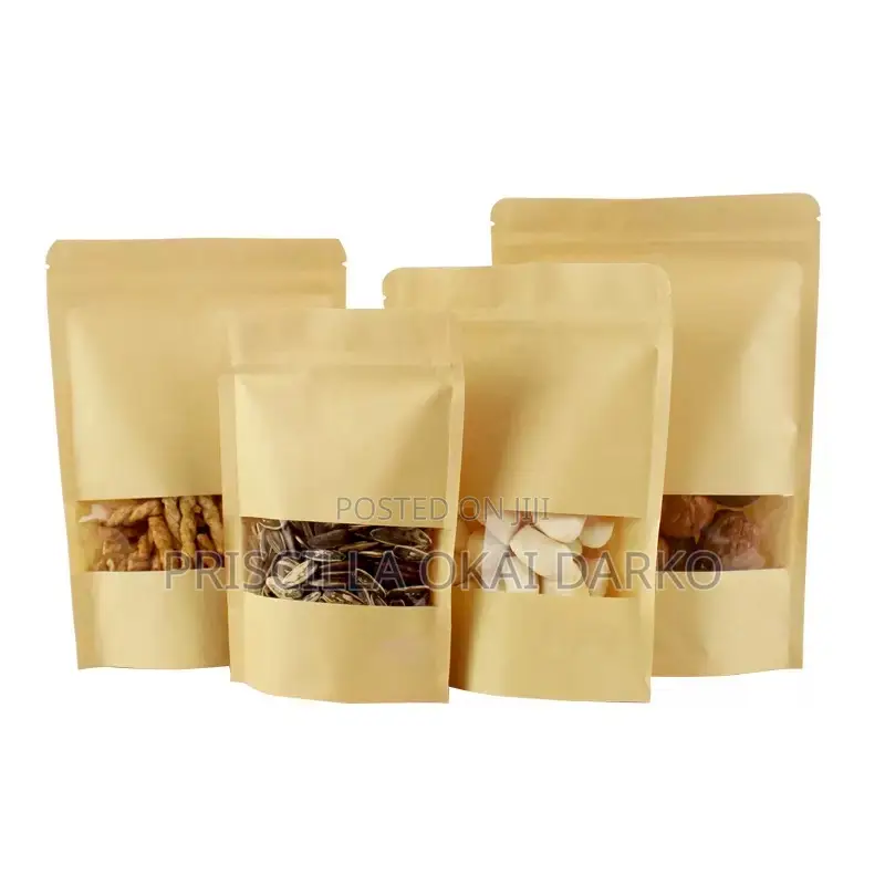 Kraft Paper Bag For Packaging 16*26cm In Size -50 Pcs