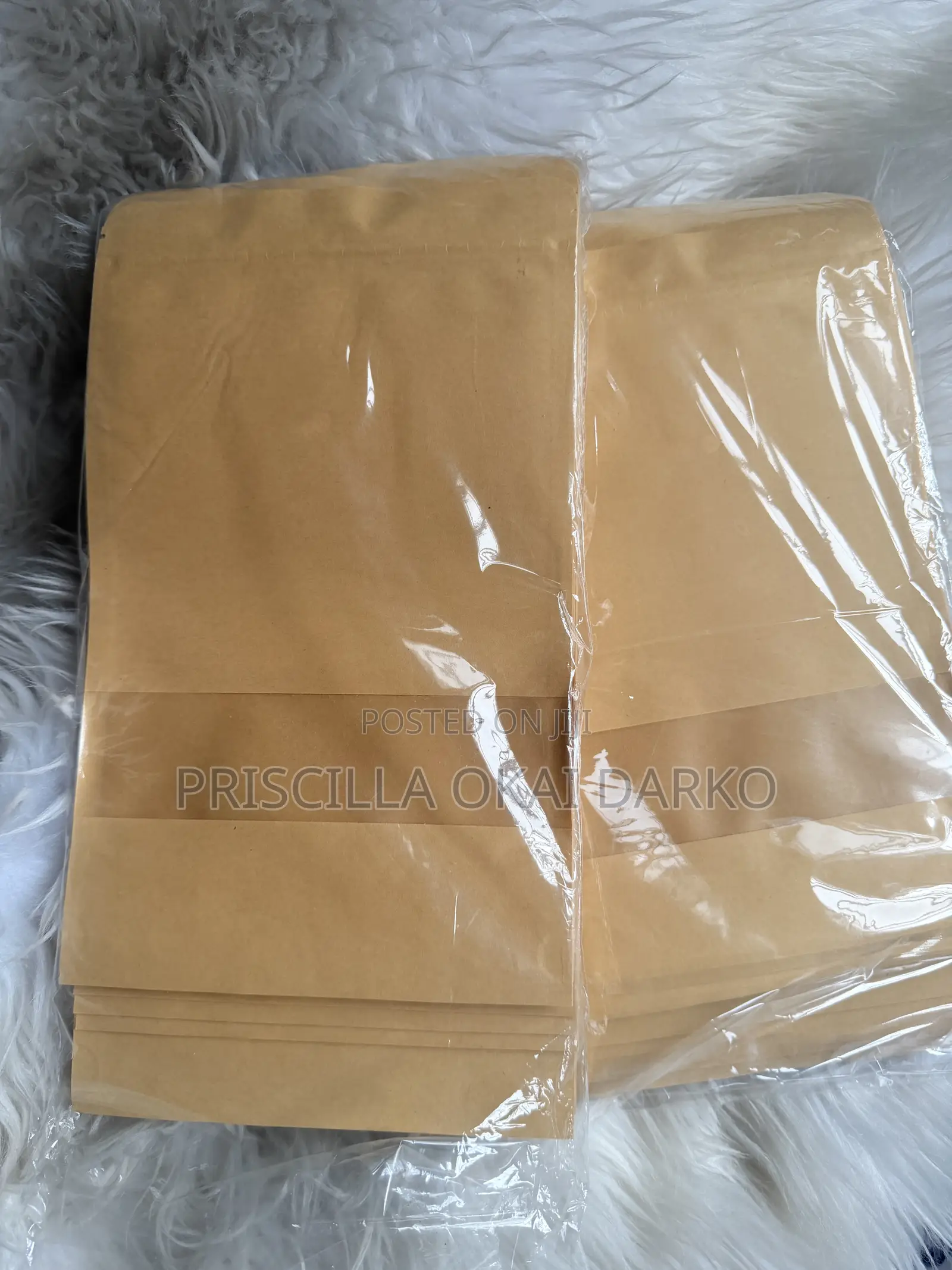 Kraft Paper Bag For Packaging 16*26cm In Size -50 Pcs