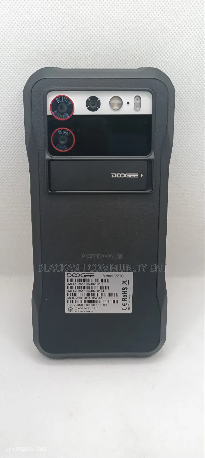 New Doogee V20 256 GB Black