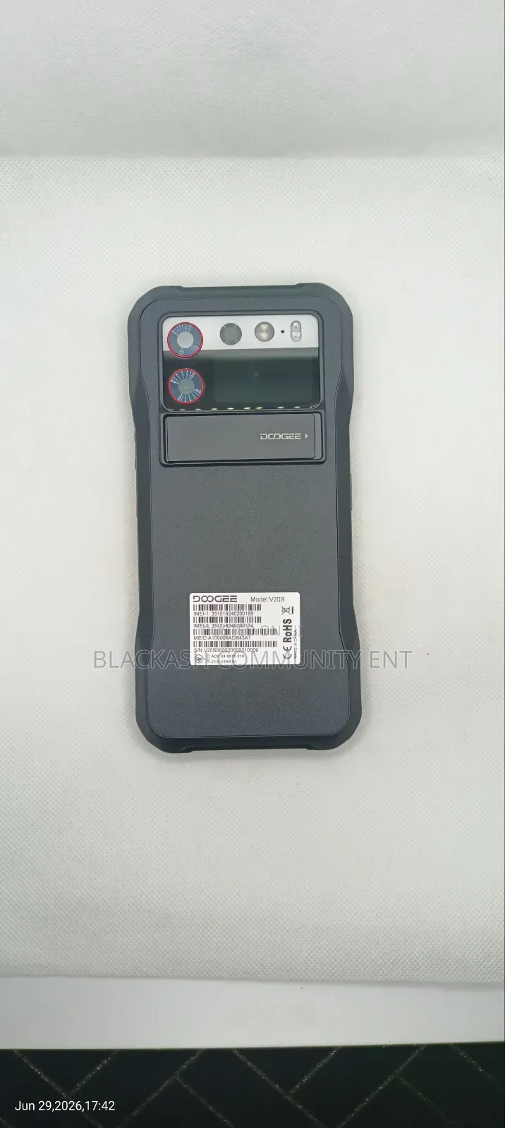 New Doogee V20 256 GB Black