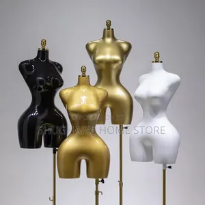 Gold Half Body BBL Manniquin