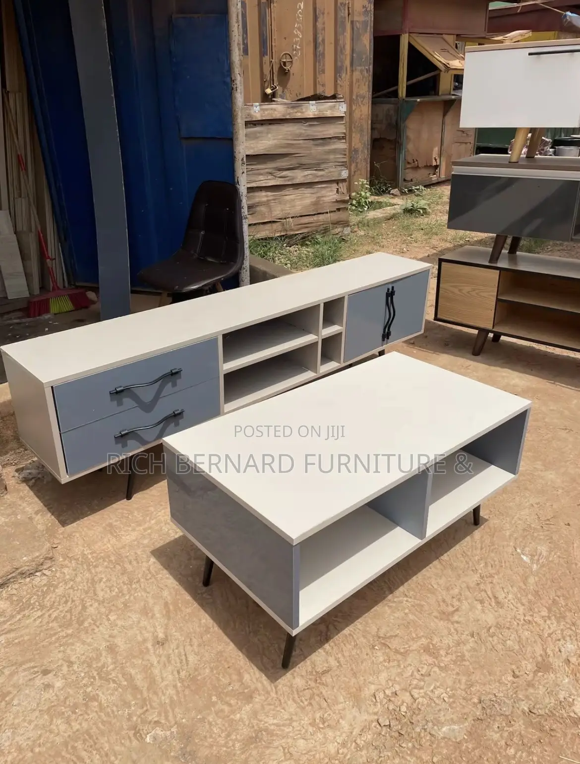 72 Inches Tv Stand + 48 Inches Center Table
