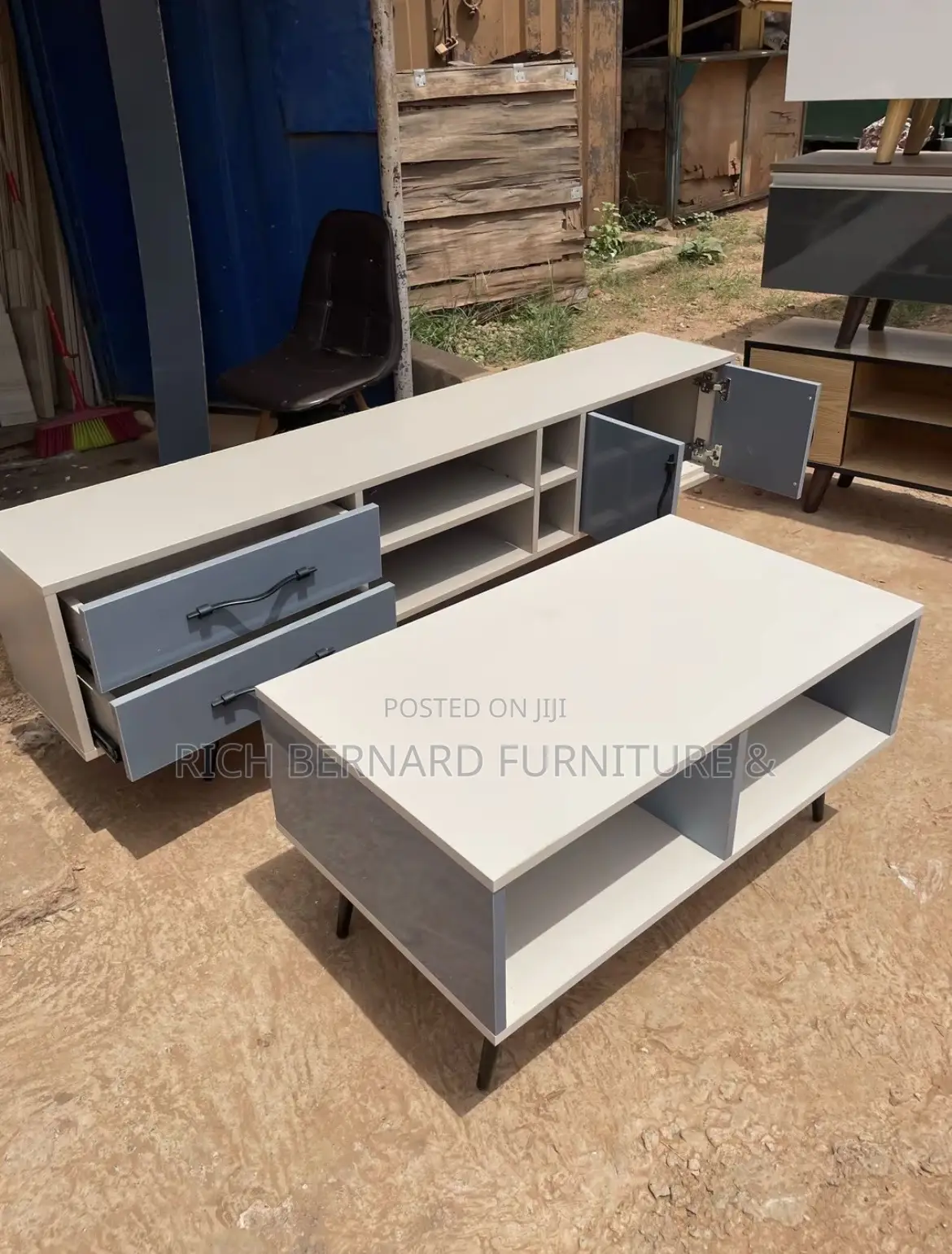 72 Inches Tv Stand + 48 Inches Center Table
