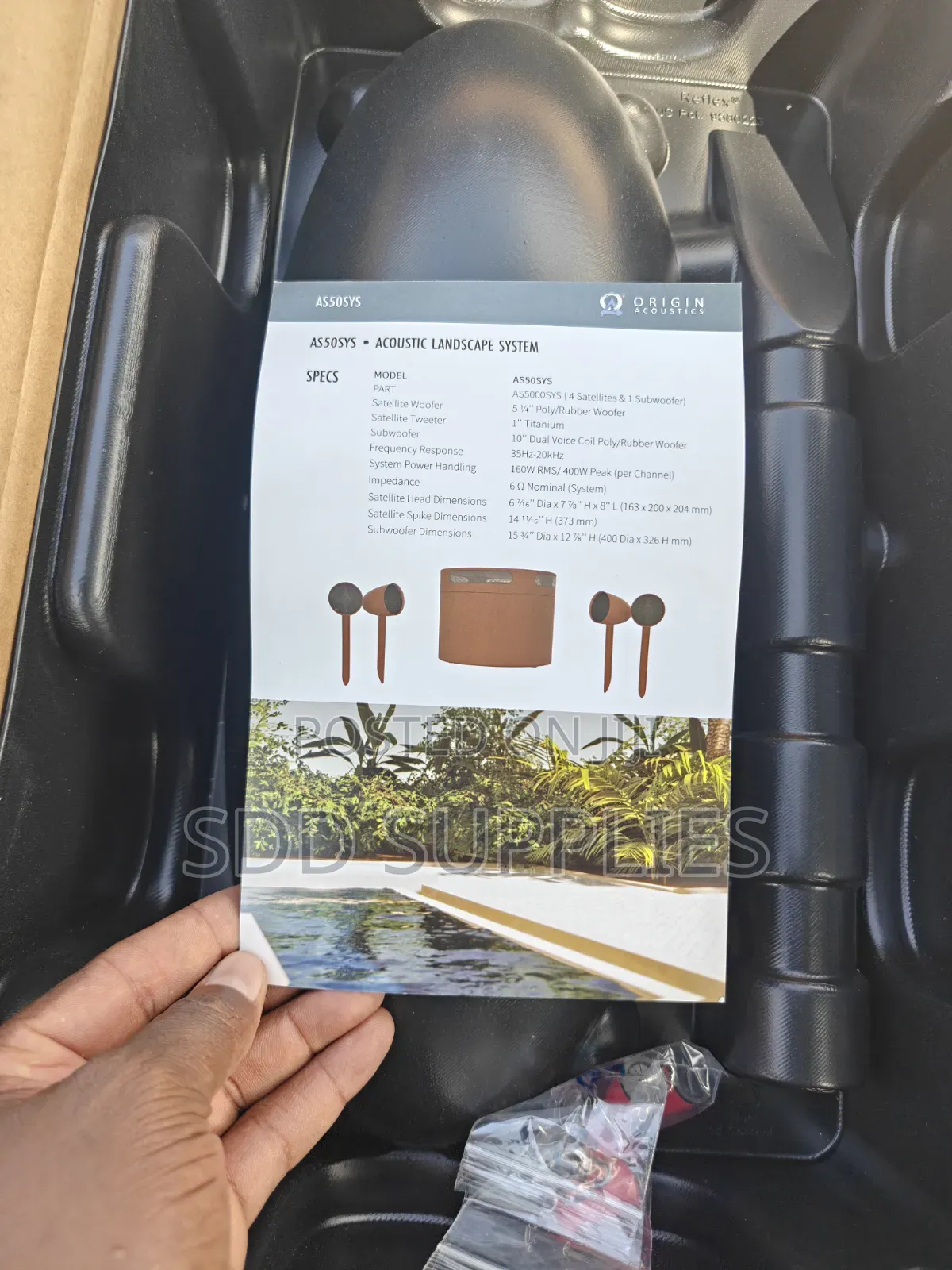 Usa Origin Accoustics Waterproof Outdoor Garden Speaker Set