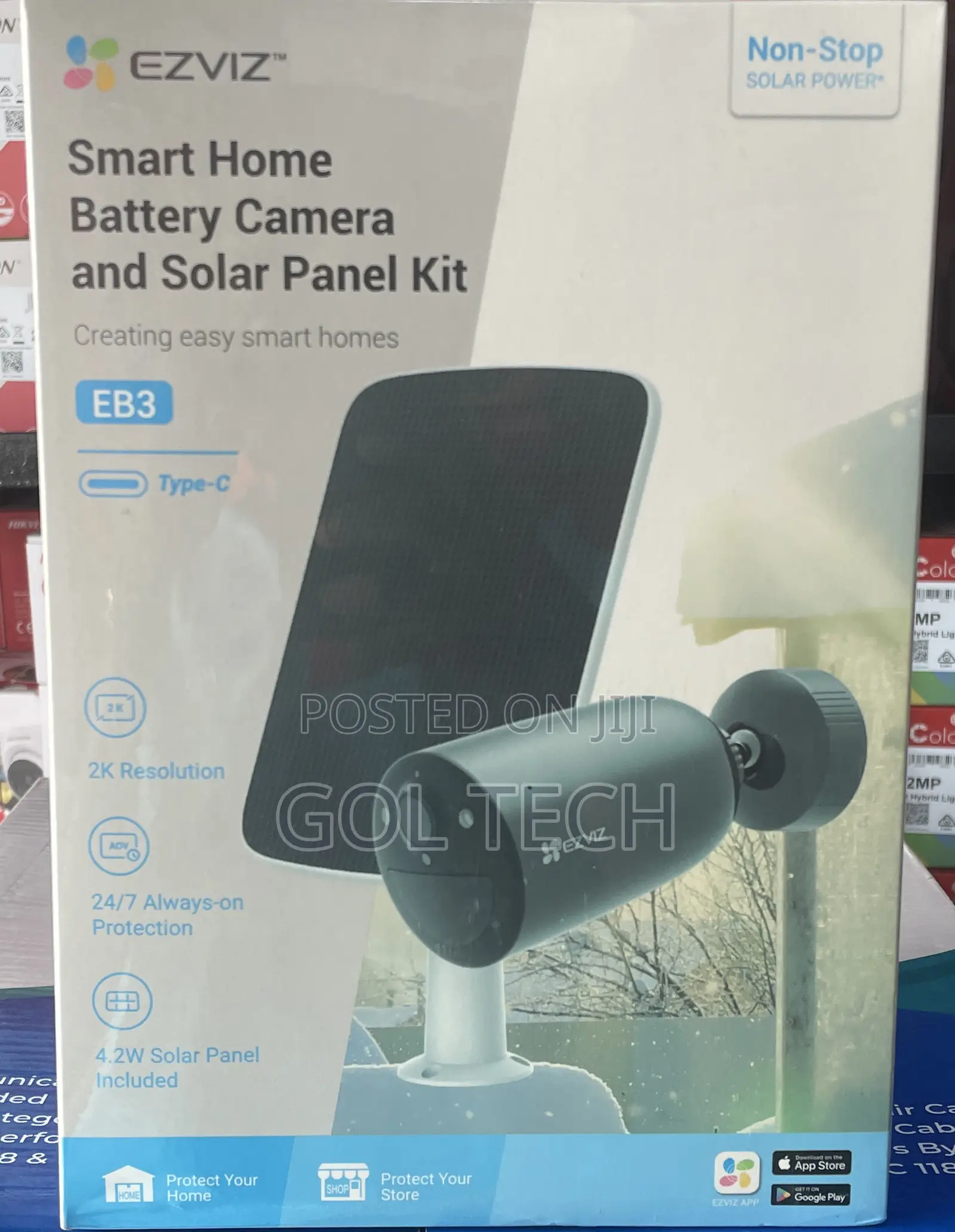 Ezviz Smart Battery Camera and Solar Panel Kit