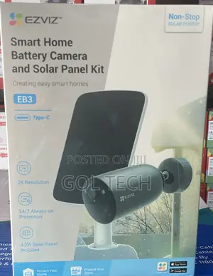 Ezviz Smart Battery Camera and Solar Panel Kit