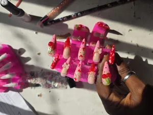 Reusable Cherry Hand Made Press on Nails