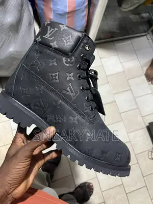 Men’S Black Timberland X Louis Vuitton Boots