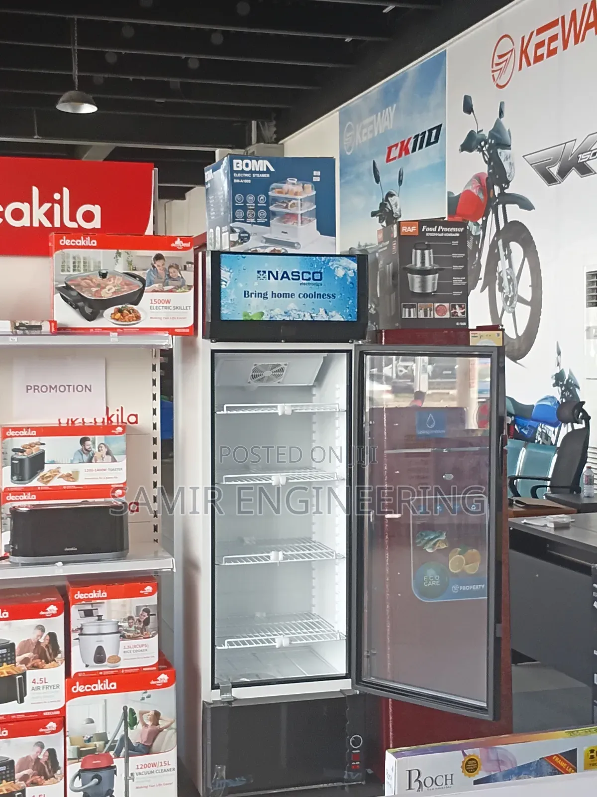 Nasco 288-Litre Single Door Display Fridge