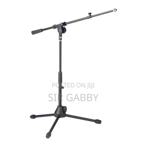 Round Base and Tripod Mic Stand
