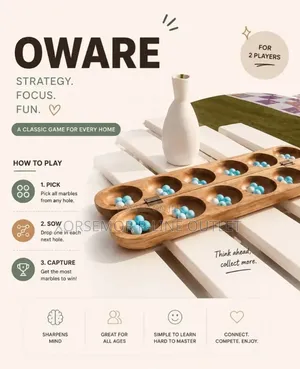 Oware Wood Game