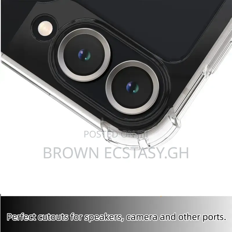 Samsung Galaxy Z Flip 5/ Z Flip 6 Soft Gel Transparent Case With Hinge