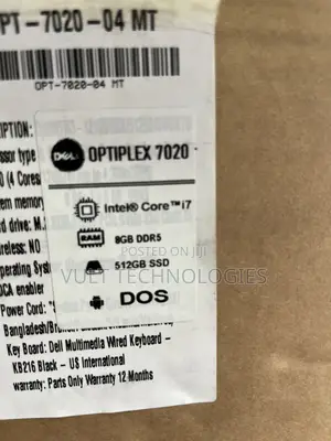 New Desktop Computer Dell OptiPlex 7010 8GB Intel Core i7 SSD 512GB