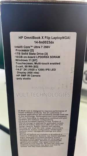 New Laptop HP OmniBook X Flip 14" 16GB Intel Core Ultra 7 SSD 1T