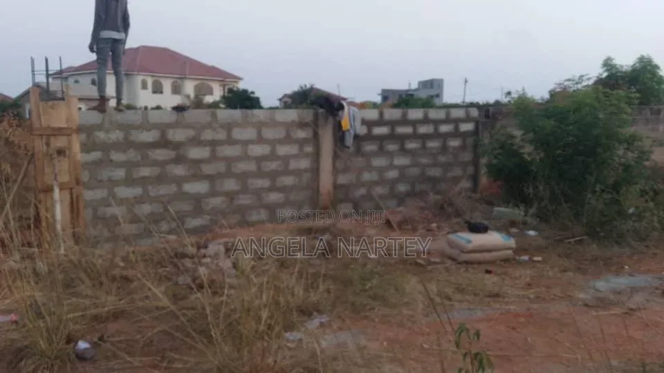 Walled and Gated Two Plots for Sale at Prampram