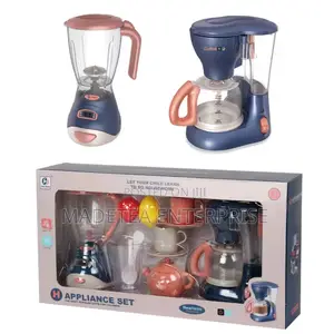 Kids Kitchen Coffee Maker Blender Play Set – Fun Pretend Play