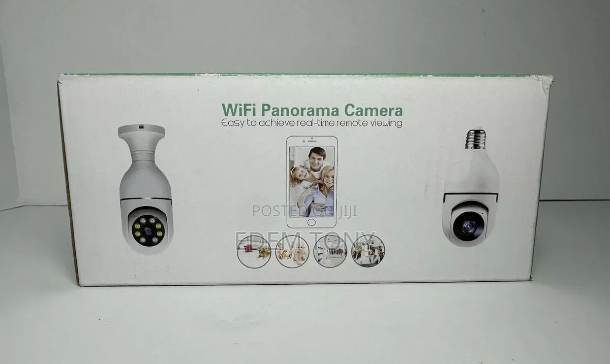 Panorama Light Bulb Wifi Camera/ Baby Monitor 360° View