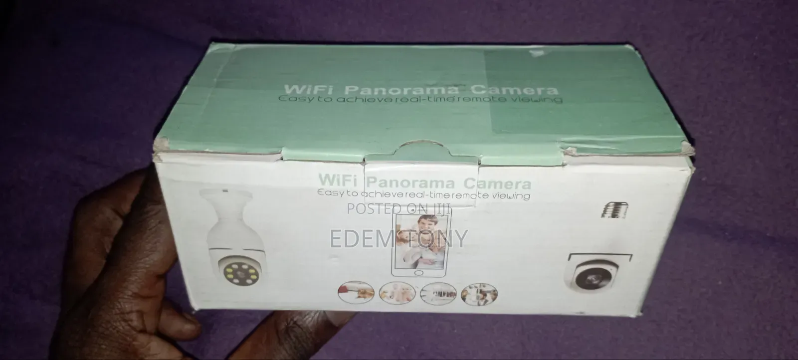 Panorama Light Bulb Wifi Camera/ Baby Monitor 360° View