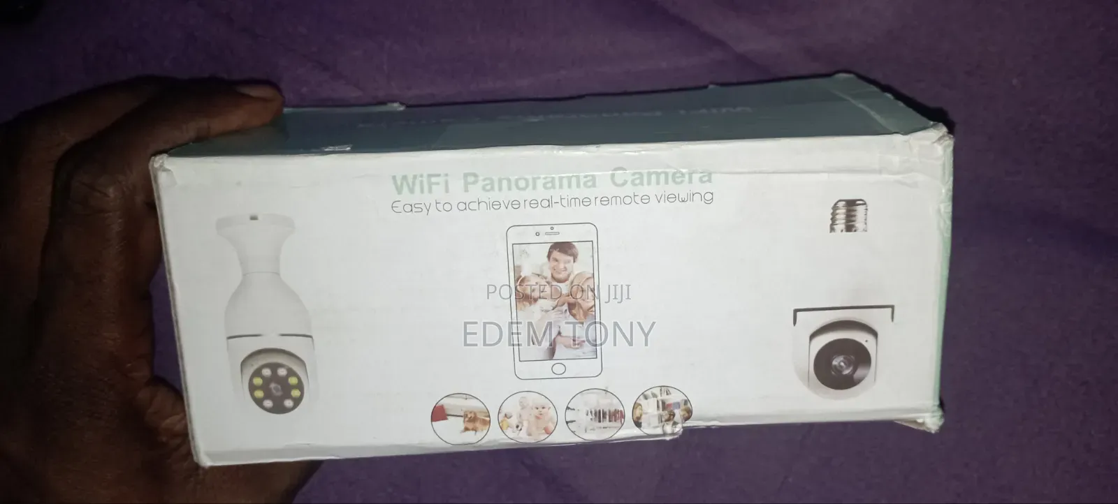Panorama Light Bulb Wifi Camera/ Baby Monitor 360° View