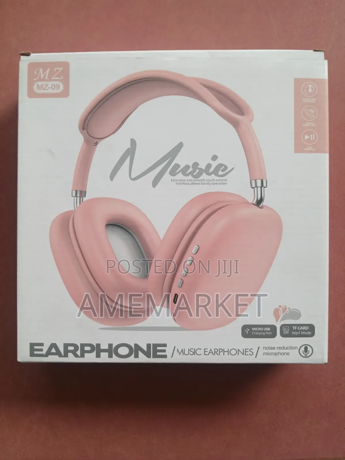 Wireless Bluetooth Over-Ear Headphones With Built-in Microphone