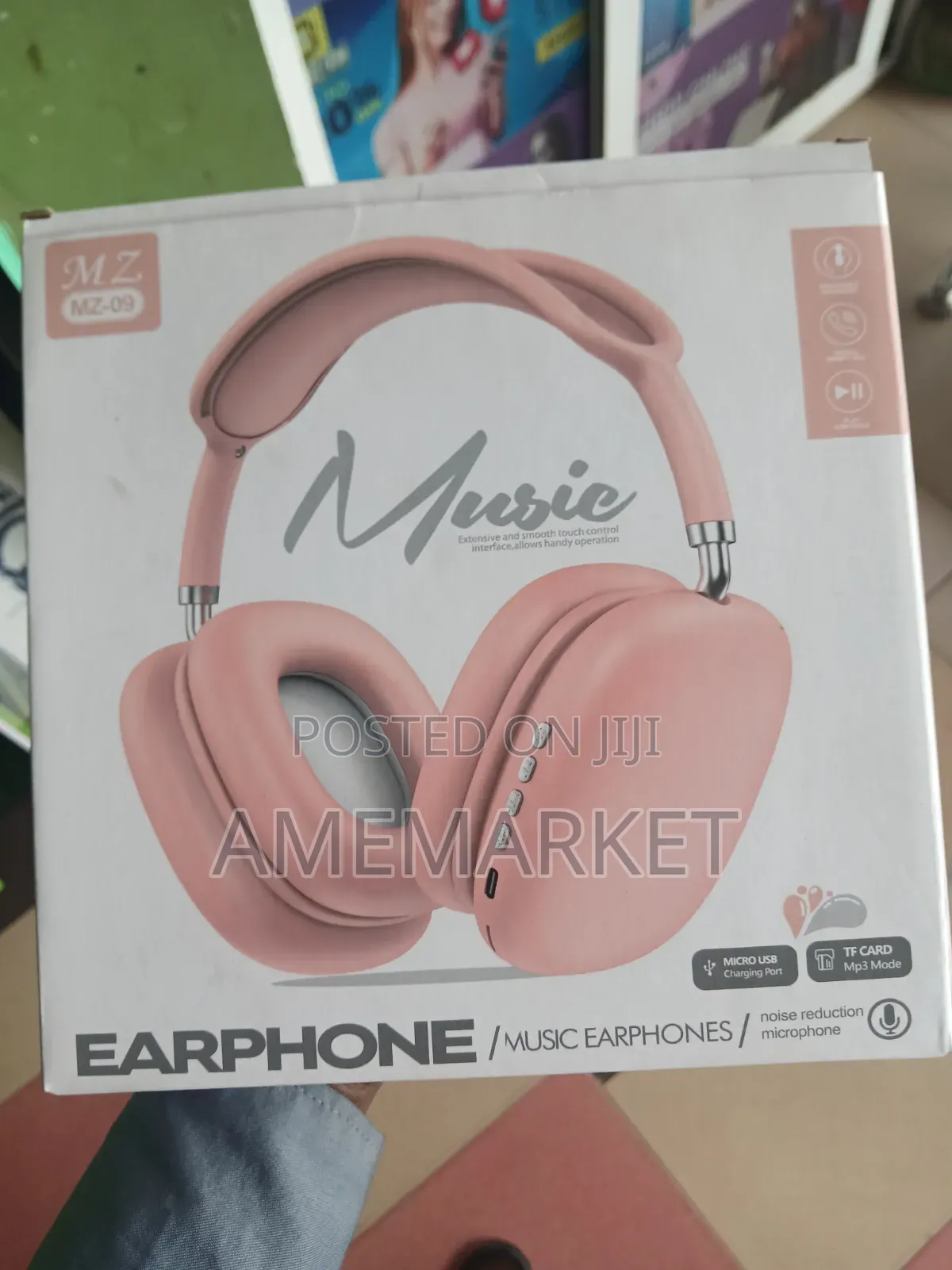 Wireless Bluetooth Over-Ear Headphones With Built-in Microphone