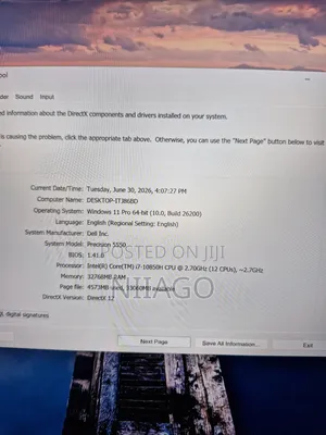 Laptop Dell Precision 5550 32GB Intel Core i7 SSD 512GB