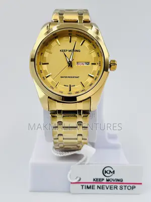Keep Moving Stainless Steel Chain Watches