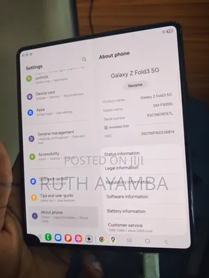 New Samsung Galaxy Z Fold 3 256 GB Black
