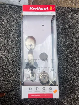 New Kwikset Front Entry Door Handle Set With Deadbolt – Satin Nickel