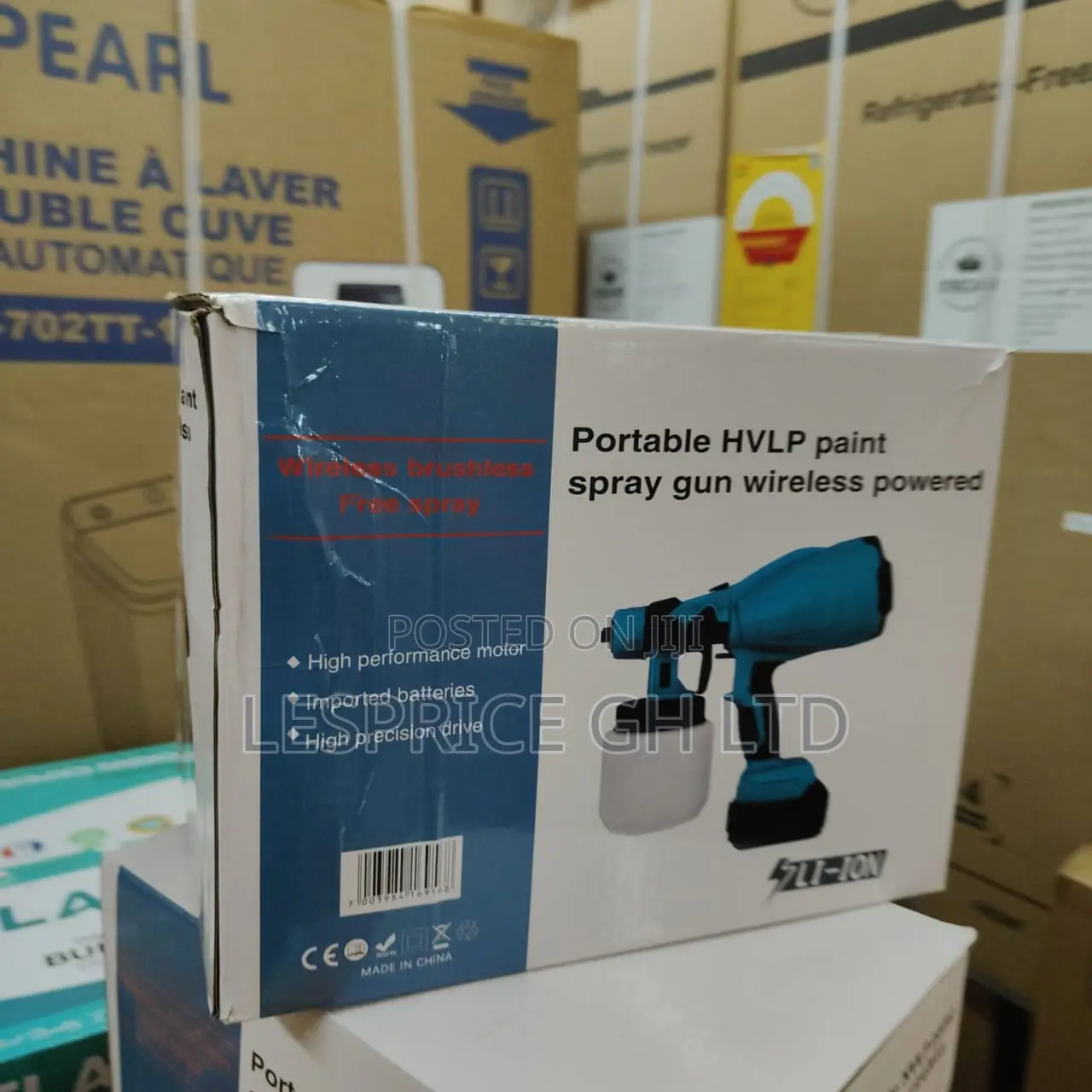 Super Efficient Cordless 48v Paint Sprayer With Lithium Batteries