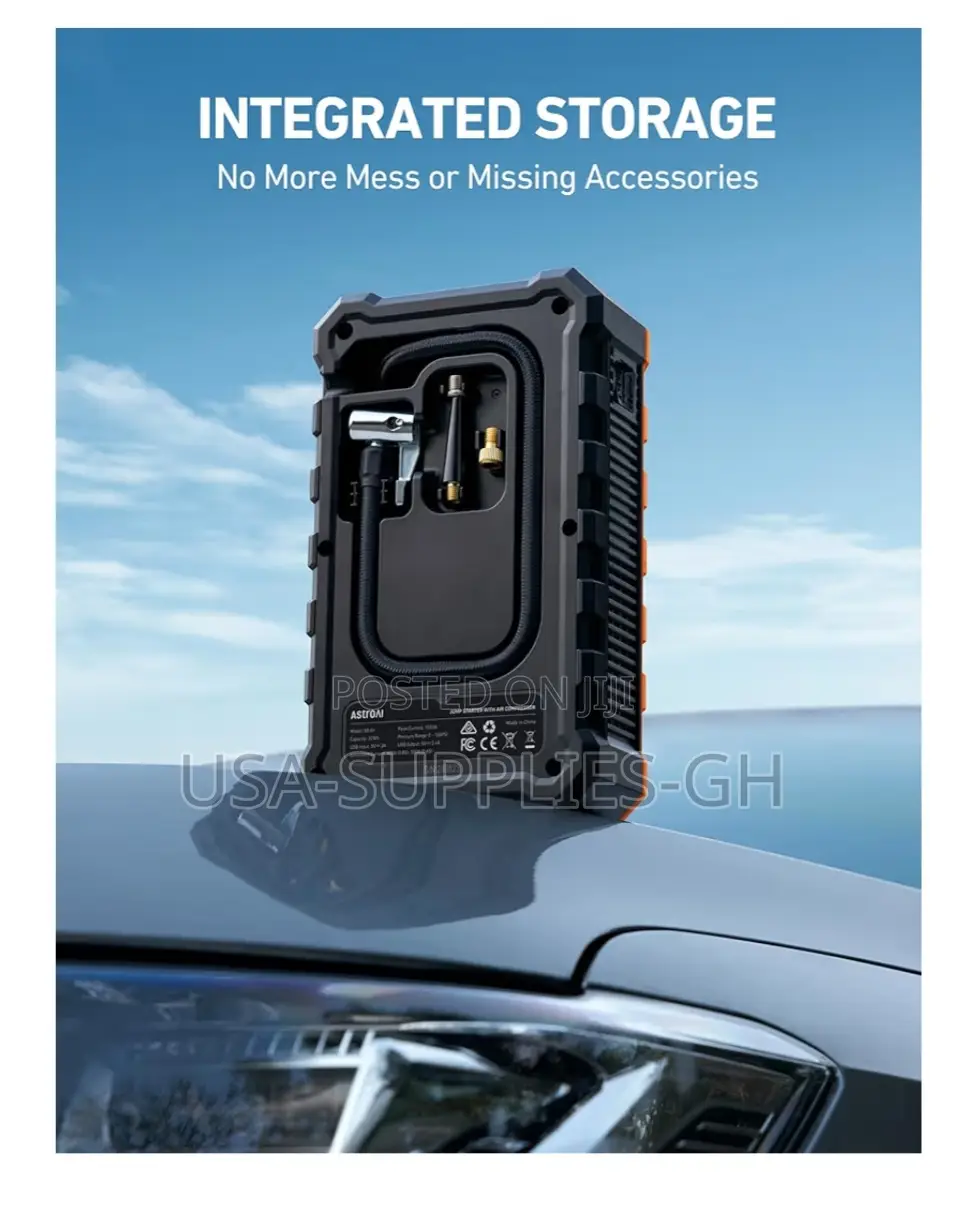 Astroai S8 Car Battery Jump Starter With Tire Inflator From Usa