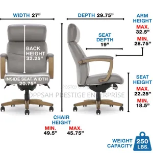 Greyson Executive Office Chair, Grey