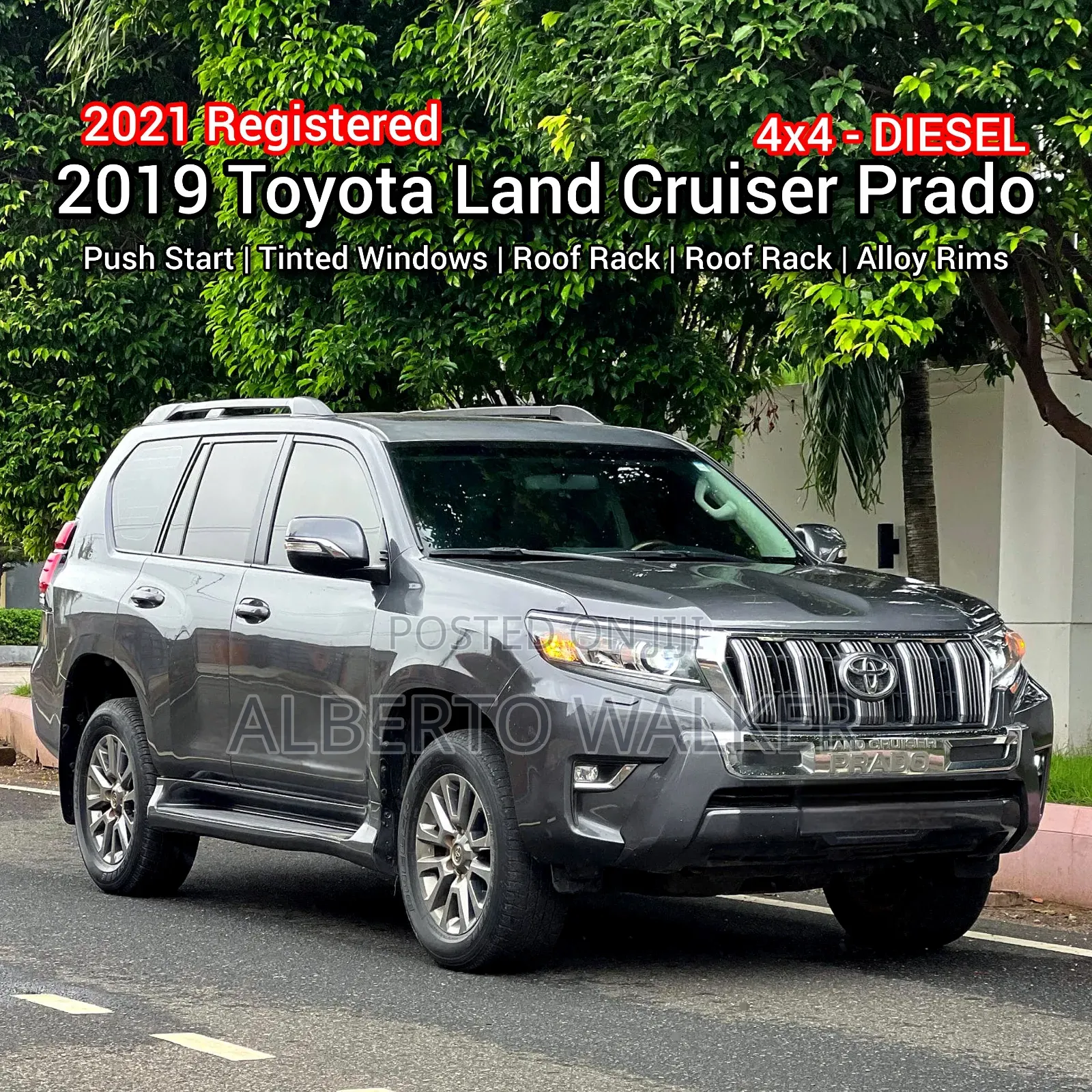 Toyota Land Cruiser Prado 2019 Gray