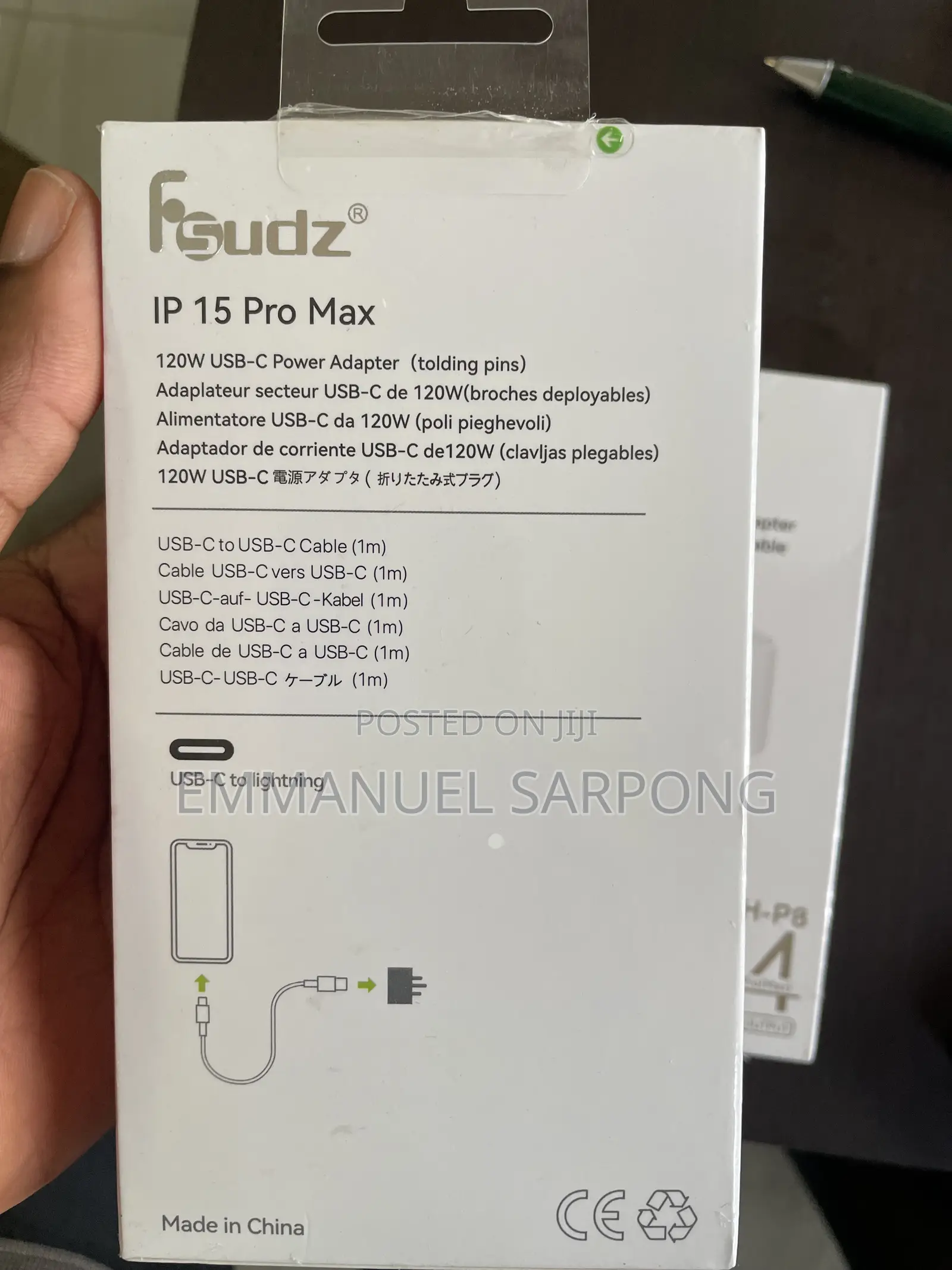 Fsudz 120w Usb-C Power Adapter + Usb-C Cable