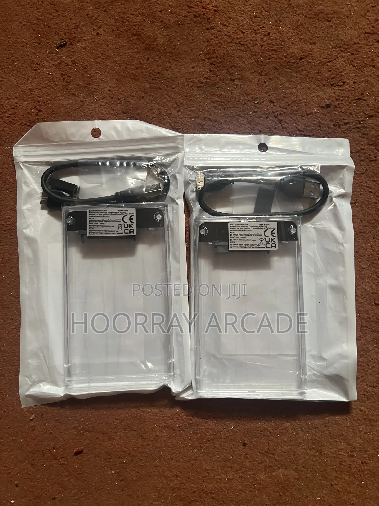 External Hard Drive Case - Ultra High Speed - Sata to Usb Transparent