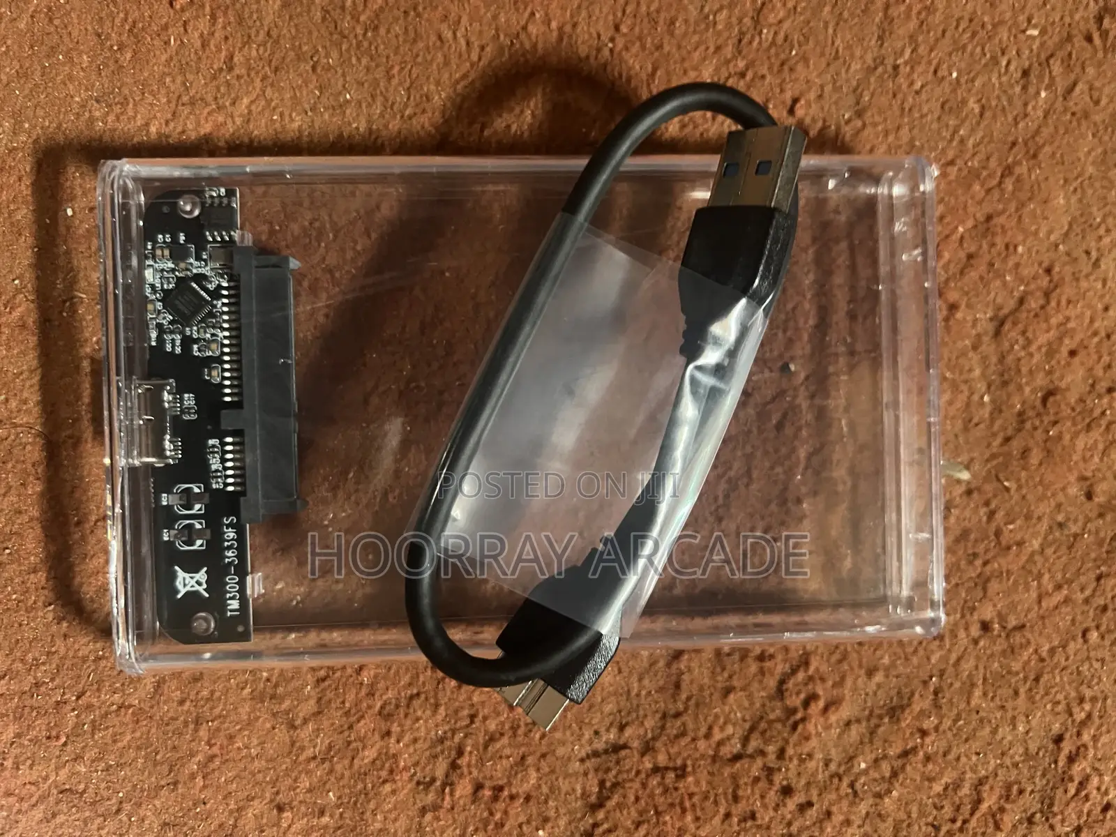 External Hard Drive Case - Ultra High Speed - Sata to Usb Transparent