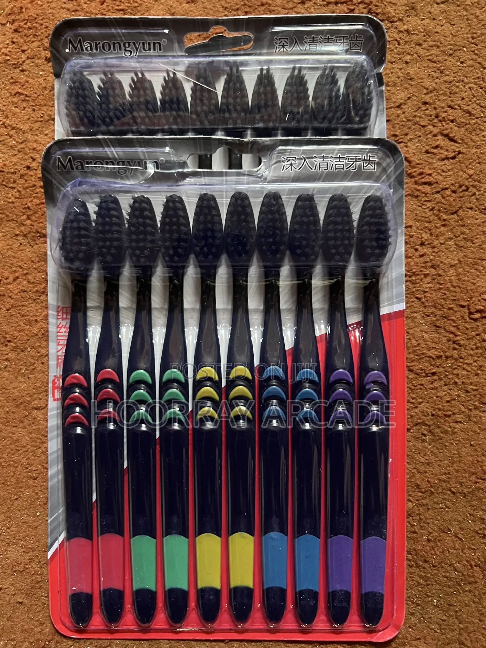 Family Pack -20 Colored Toothbrushes, Nylon Bristles - Medium Hardness