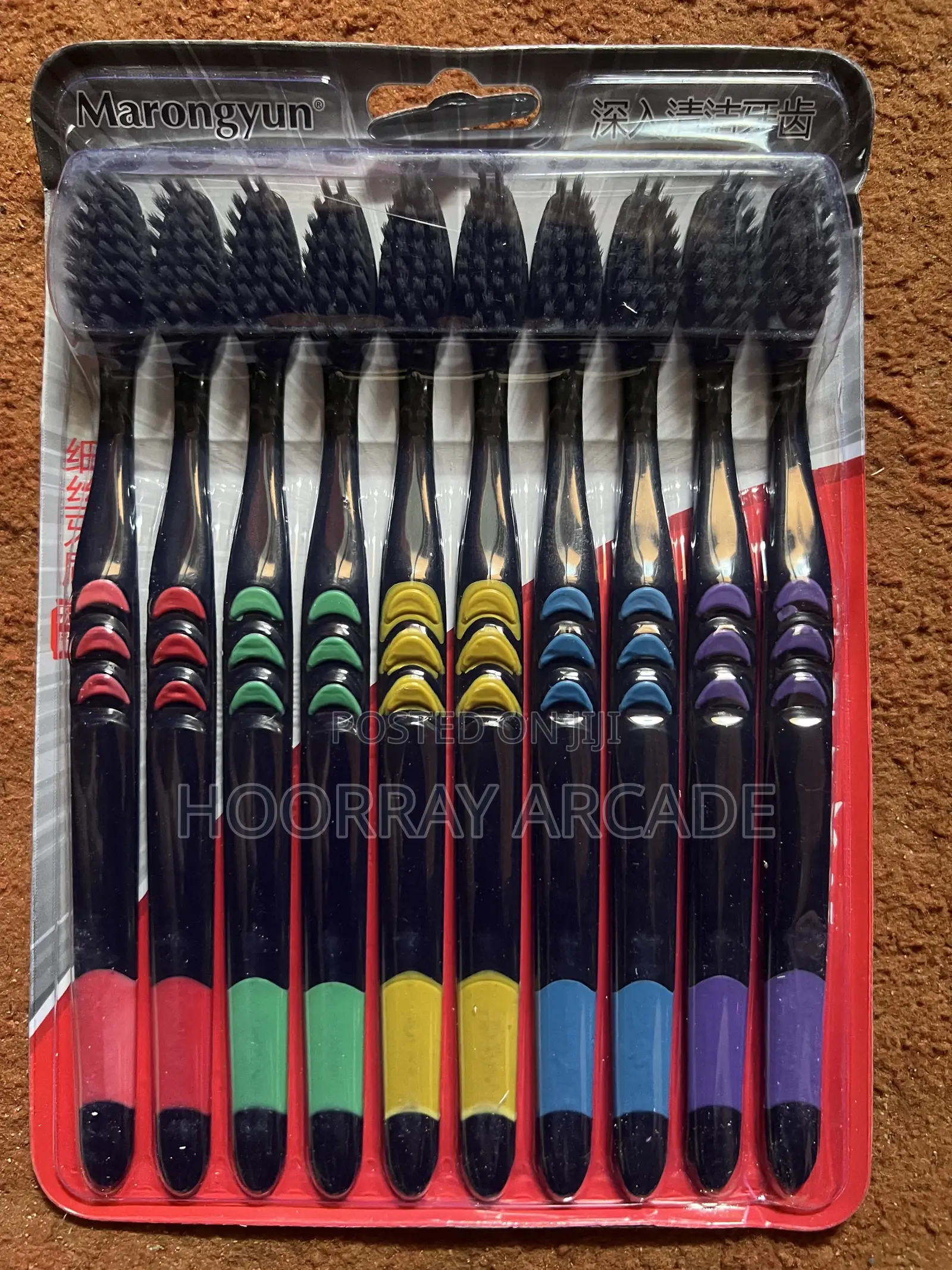 Family Pack -20 Colored Toothbrushes, Nylon Bristles - Medium Hardness