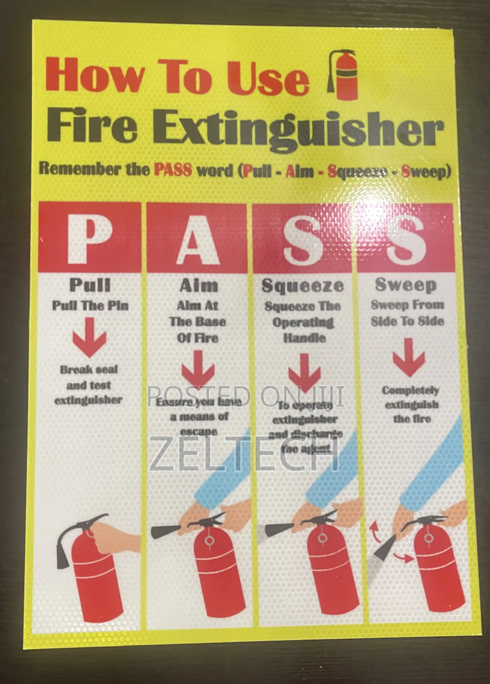 Fire Action Sign