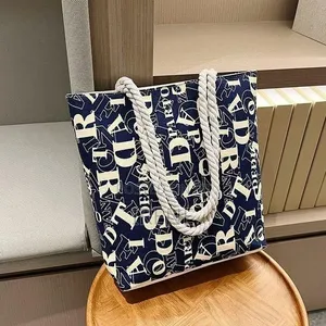 Women Canvas Shoulder Shopping Tote Bag Ladies Handbag