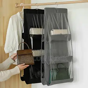 Home Double-Sided Six-Layer Perspective Bag Hanging