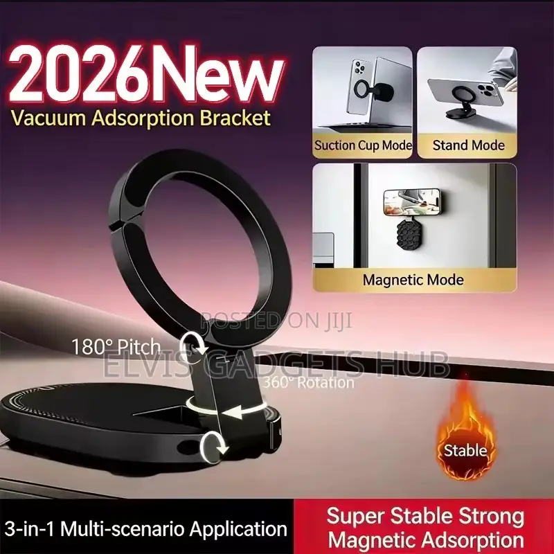 Suction Cup Phone Mount Non-Slip Phone Holder Smartphone Stand Bracket