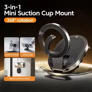 Suction Cup Phone Mount Non-Slip Phone Holder Smartphone Stand Bracket