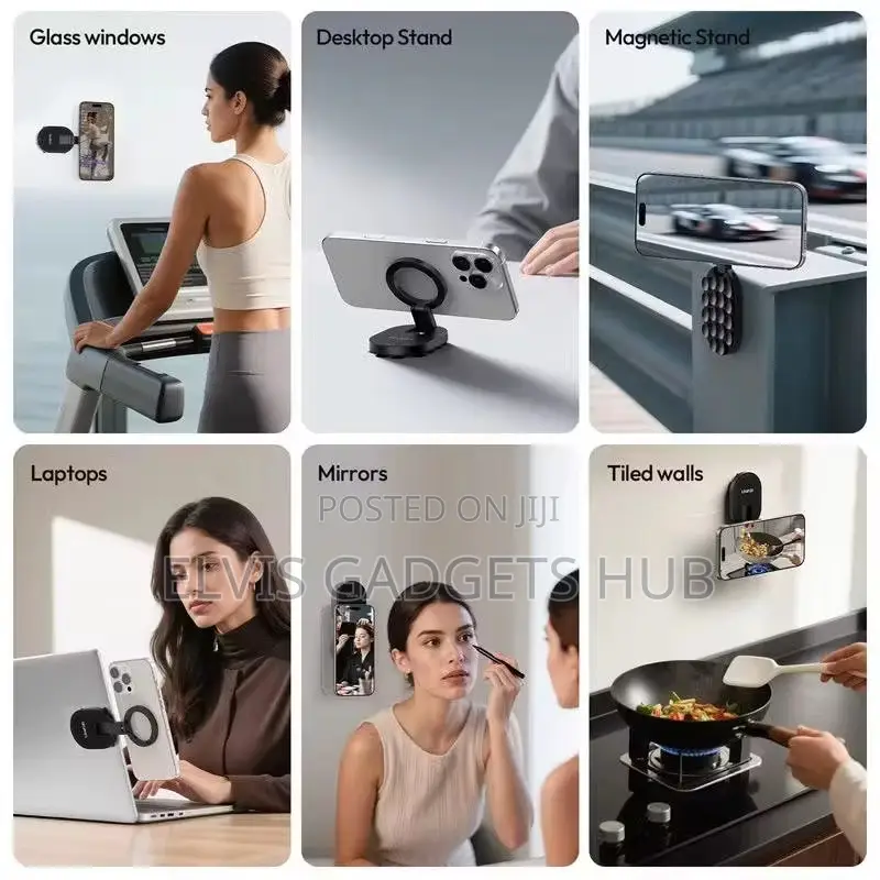 Suction Cup Phone Mount Non-Slip Phone Holder Smartphone Stand Bracket