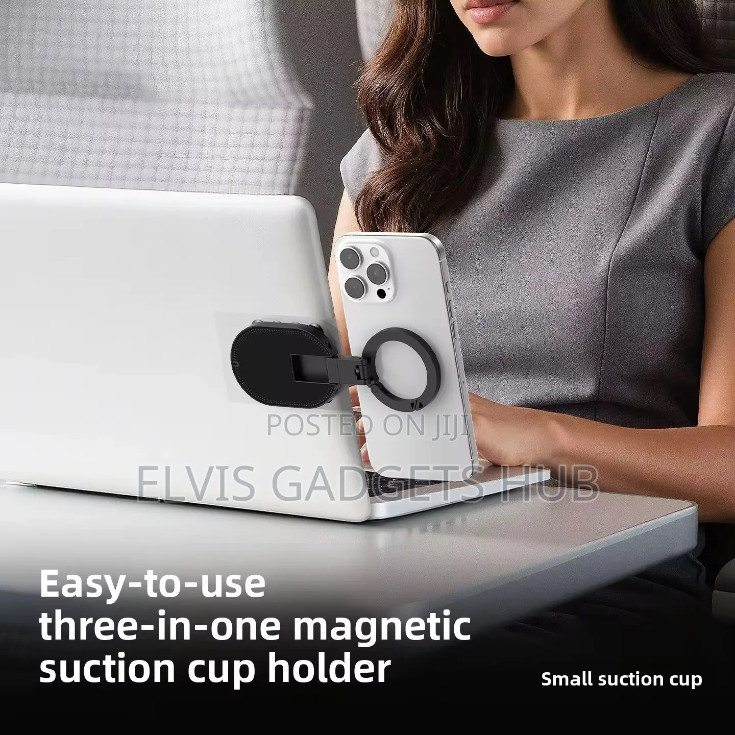 Suction Cup Phone Mount Non-Slip Phone Holder Smartphone Stand Bracket