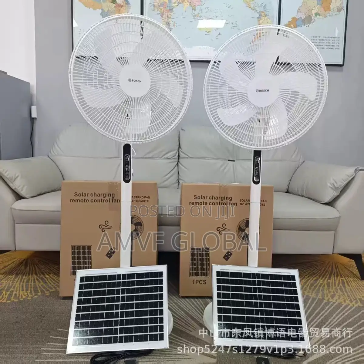 Electric and Solar Fan