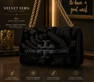 Tory Burch Eleanor Embroidered Velvet Convertible Shoulder Bag.